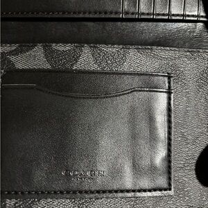 Coach Black Textured Men's Wallet